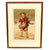 Original Antique Framed Print of a British Revolutionary Soldier Hunting Turkey Titled “A Successful Campaign” Original Items