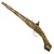 Original 19th Century Balkan Embossed Brass Clad Flintlock Mediterranean "Pirate" Pistol - circa 1820 Original Items