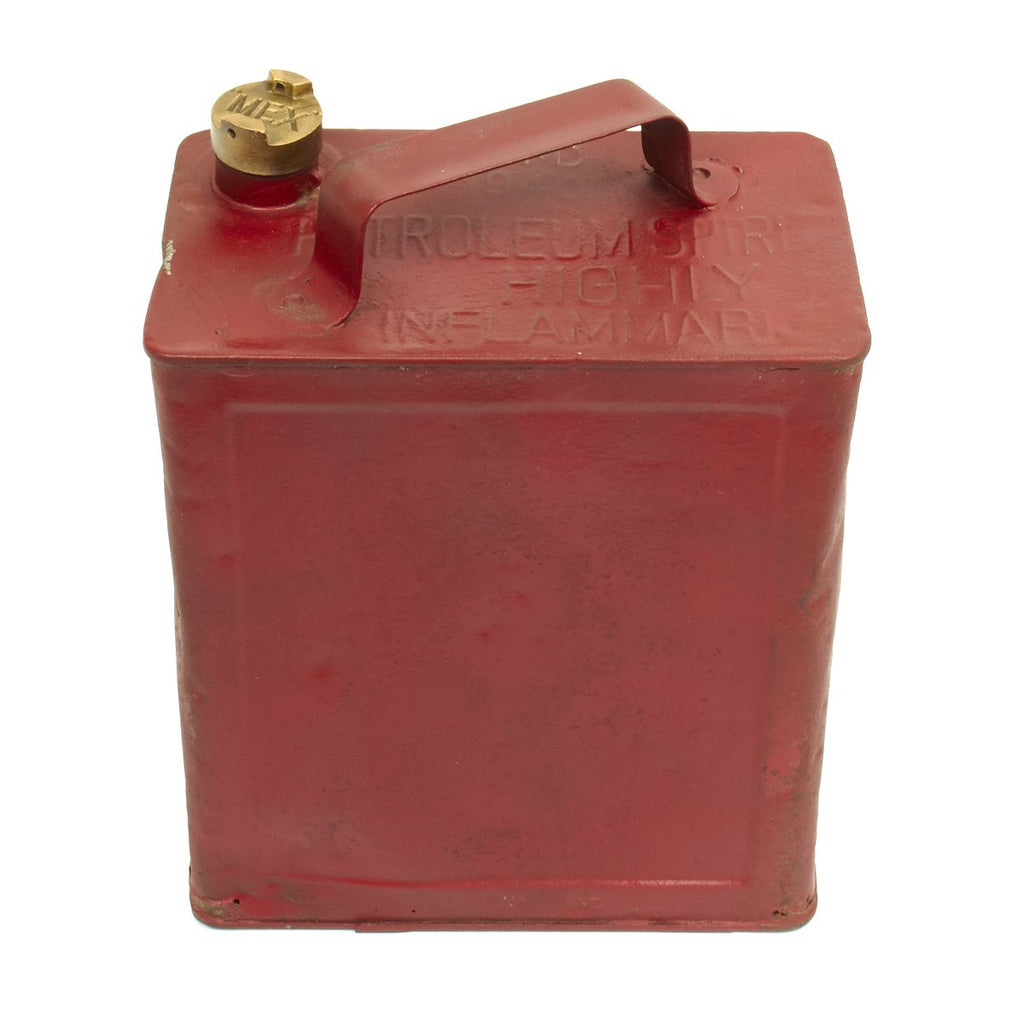 Original British WWII Vickers Machine Gun Water Can in Red Dated 1940 Original Items