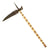 Original Ornate Indian 17th-18th Century Mughal Zahgnal Battle Axe with Decorated Bone Handle Original Items