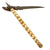 Original Ornate Indian 17th-18th Century Mughal Zahgnal Battle Axe with Decorated Bone Handle Original Items