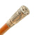 Original British Victorian Named Officer's Hallmarked Silver and Cane Swagger Stick from The Boer War 1899-1901 Original Items