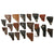 Original U.S. and European WWII Lot of Ten Leather Holsters Original Items