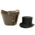 Original English Victorian Beaver Fur Top Hat with Concealed Percussion Pistol by Lancaster Original Items