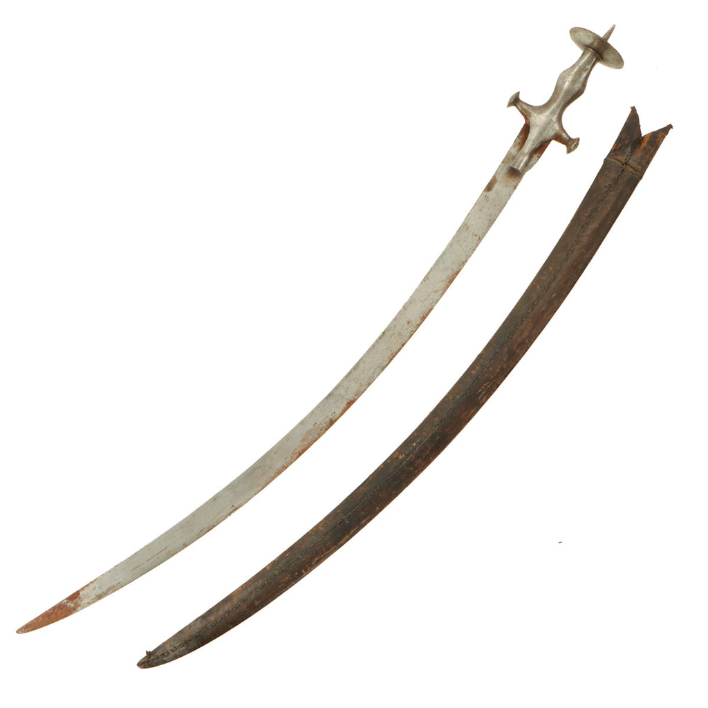 Original Indian 18th Century Tulwar Battle Sword with Scabbard - Sepoy ...