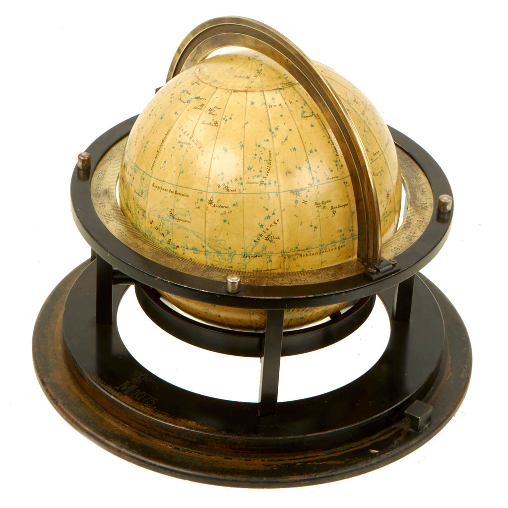Original German WWII Kriegsmarine U-Boat Celestial Navigation Star Globe BY ERNST SCHOTTE & CO - With NSDAP Markings Original Items