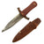 Original U.S. WWII Fighting Knife Set of Two Lot - USN Mark 1 Fighting Knife by Henry Boker & Co and Cuustom Made Original Items