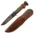 Original U.S. WWII Fighting Knife Set of Two Lot - USN Mark 1 Fighting Knife by Henry Boker & Co and Cuustom Made Original Items