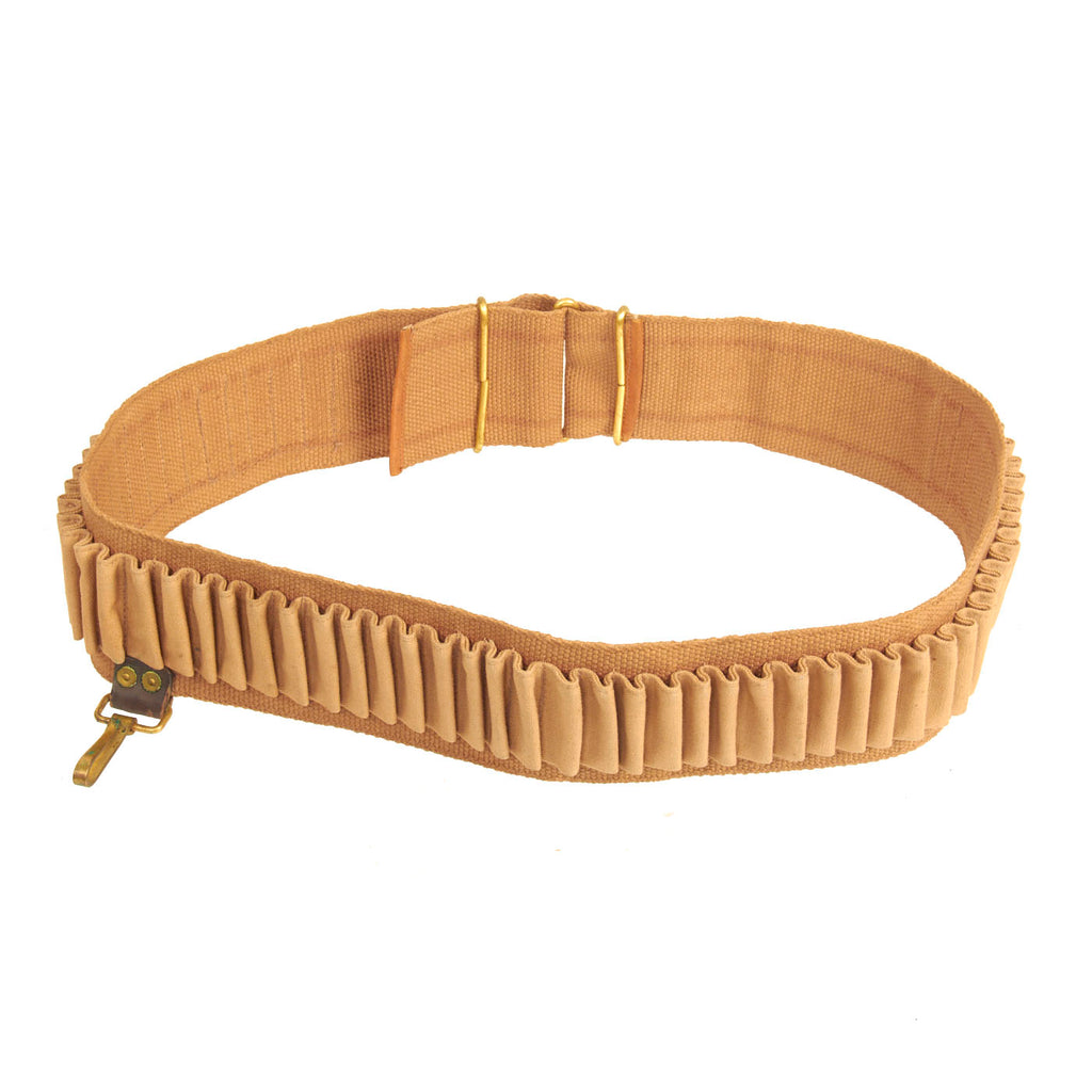 Original U.S. Spanish American War Double Loop 60 Round .30-40 Krag Rifle Ammunition Belt Original Items