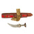 Original 19th Century Arabian Jambiya Dagger with Heavily Decorated Scabbard and Later Period Belt Original Items