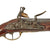 Original Excellent Dutch - German Brass Mounted Military Flintlock Pistol with Coat of Arms - dated 1750 Original Items