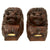 Original Napoleonic Pair of British Naval Carved Oak Lion’s Heads Removed from H.M.S. LION in 1837 Original Items