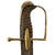 Original Hungarian Brass Hilted Infantry Sword Attributed to “Trenck’s Pandurs” with Brass Mounted Leather Scabbard Original Items