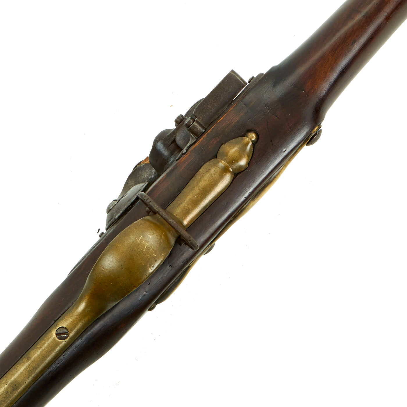 Original U.S. Revolutionary War Era British Long Land Pattern Brown Be ...