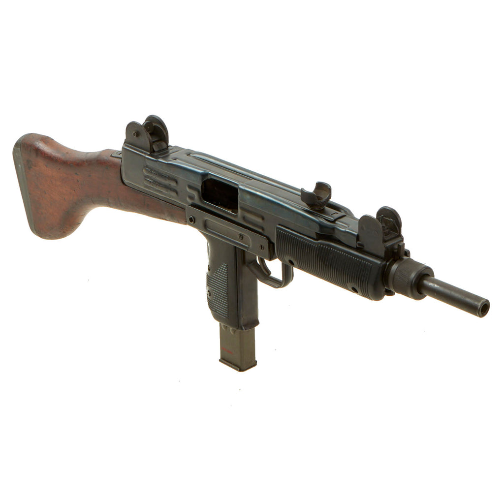 Original Israeli Six-Day War UZI Display Submachine Gun with Wood Stock and Magazine - Dated 1961 Original Items