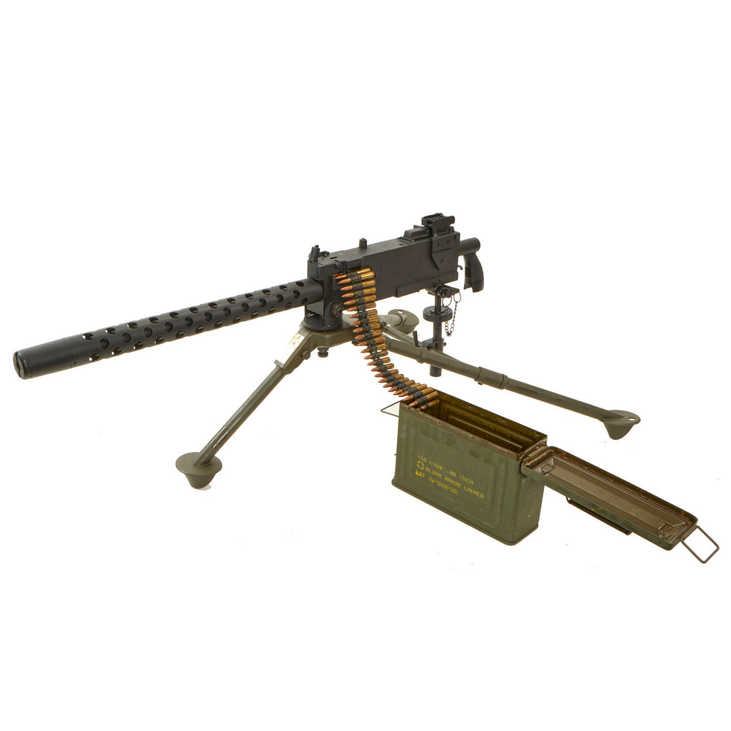 Original U.S. WWII Browning .30 Caliber 1919 Display Machine Gun 