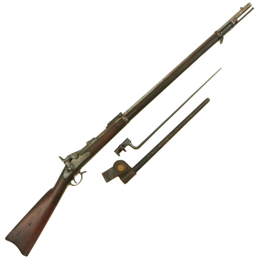 Original U.S. Springfield Trapdoor M1873/84 Rifle with Standard Ram Rod & Bayonet made in 1888 - Serial 389166 Original Items