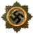 Original German WWII Gold 1941 German Cross Award Metal Badge by C.F. Zimmerman Original Items