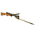 Original British WWII Lanchester MK.I* Display Submachine Gun SMG with Magazine & Parade Bayonet Original Items
