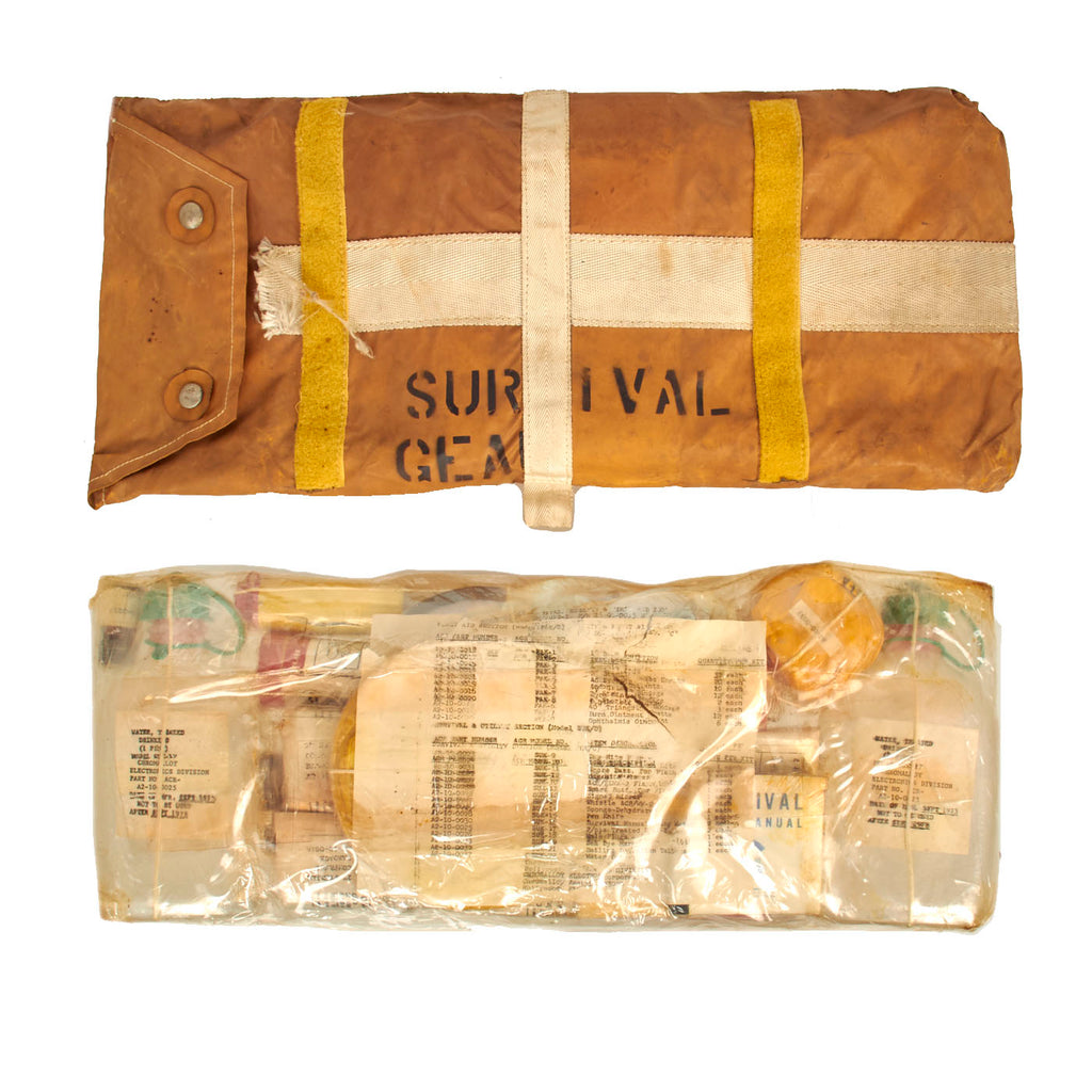 Original U.S. Vietnam War Lifeboat Survival Kit - Unopened Original Items
