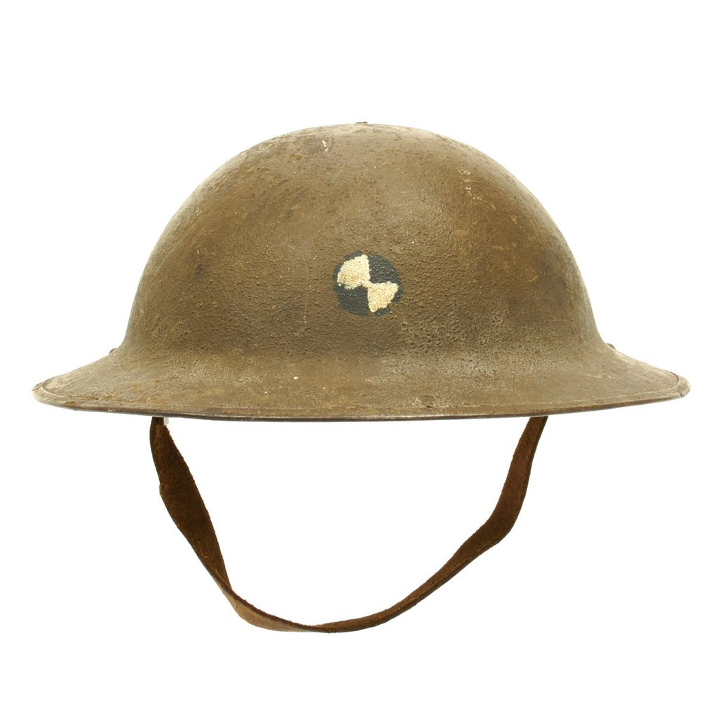 Original U.S. WWI M1917 Headquarters IV Army Corps Doughboy Helmet Original Items