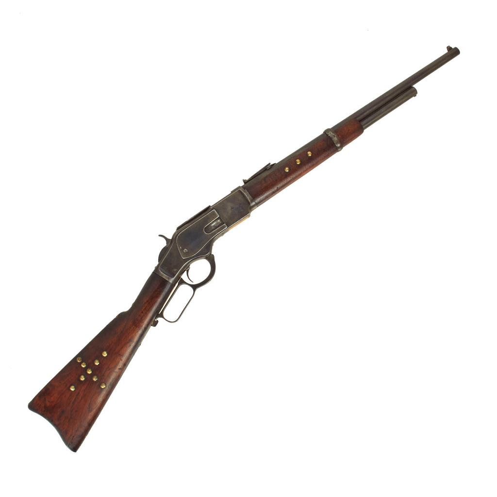 Original U.S. Winchester M1873 .44-40 Saddle Ring Carbine Recovered from Native Americans - Serial 134580A - Made in 1883 Original Items