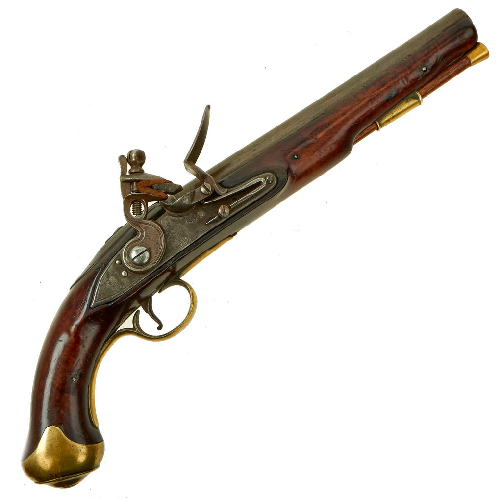 Original British Napoleonic P-1796 Light Dragoon Flintlock Pistol Marked to the 12th Light Dragoons - Waterloo Participant Original Items