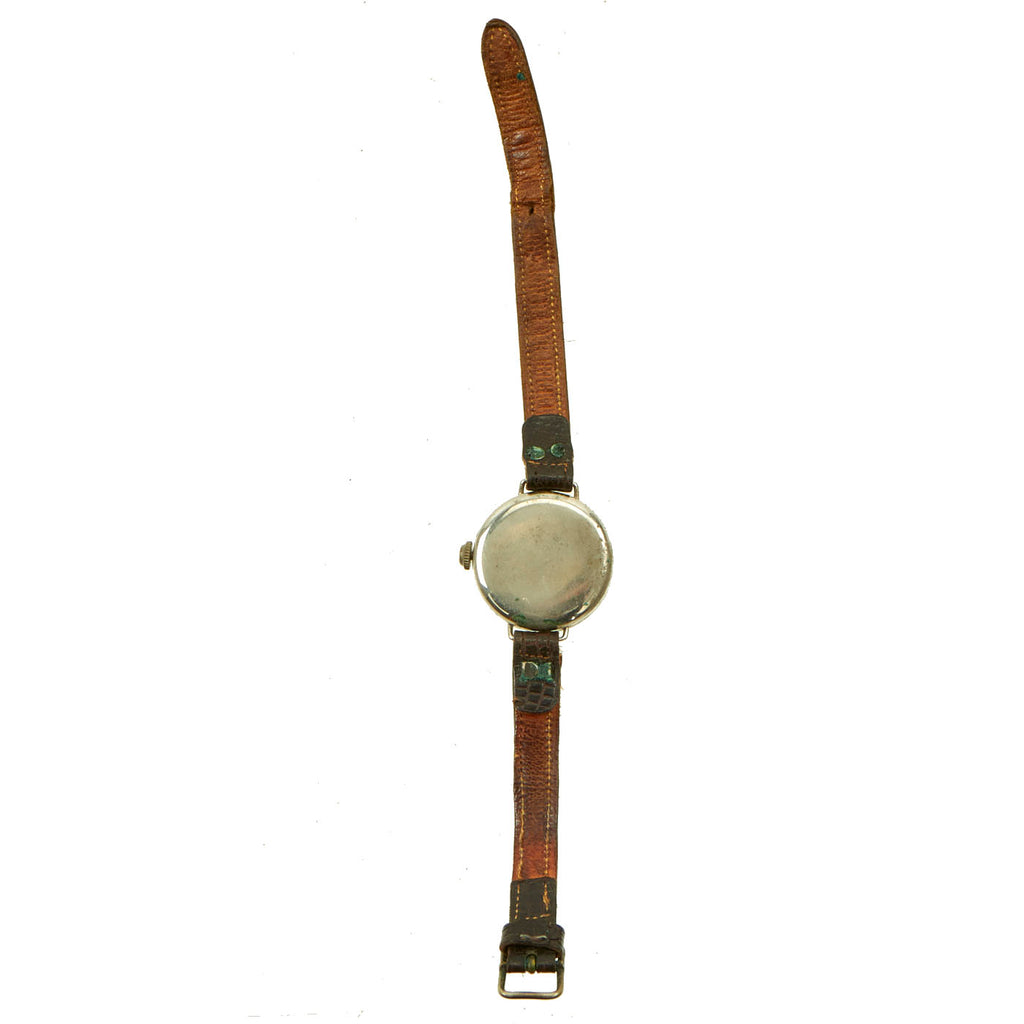 Original British WWI Officer's Trench Wrist Watch with Shrapnel Protec ...