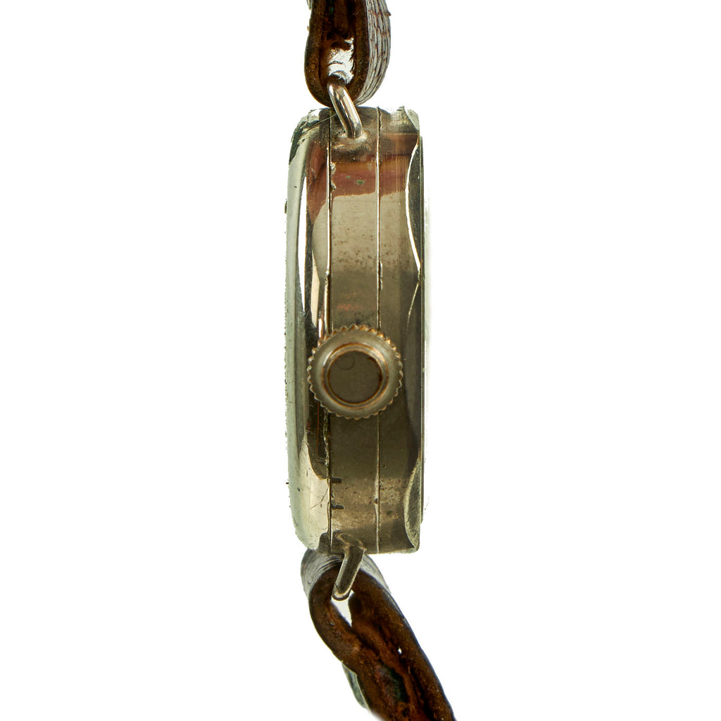 Original British WWI Officer's Trench Wrist Watch with Shrapnel Protec ...