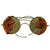 Original Set of Two British WWI Era Aviator Sunglasses in Different Styles - One with Case Original Items