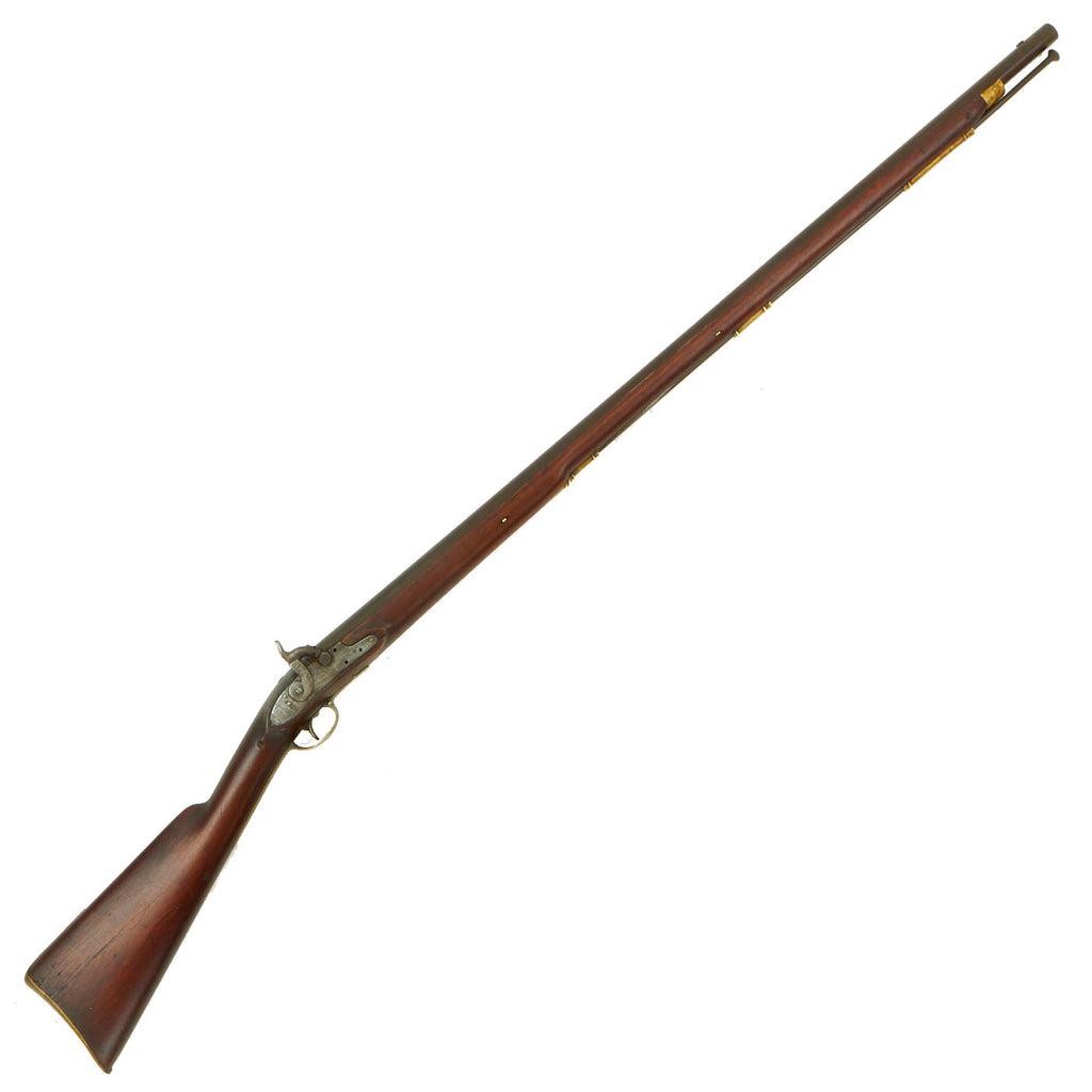 Original U.S. Percussion Hunting Gun made with British Trade Lock and Springfield Type Barrel dated 1834 Original Items