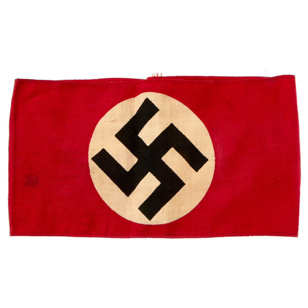 Original German WWII NSDAP Party Printed Cotton Armband Original Items