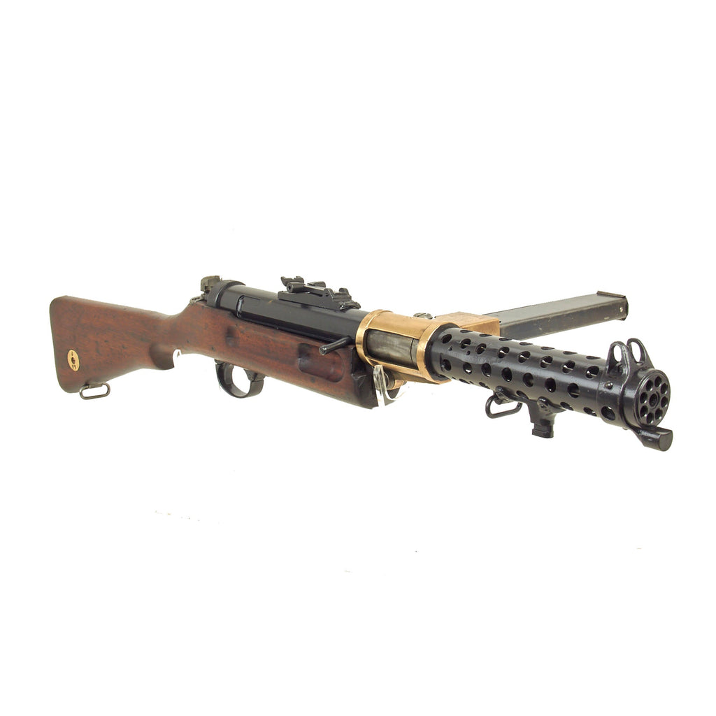 Original British WWII Lanchester MK.I* Display Submachine Gun SMG with Early Sight & Magazine - Serial 9538A Original Items