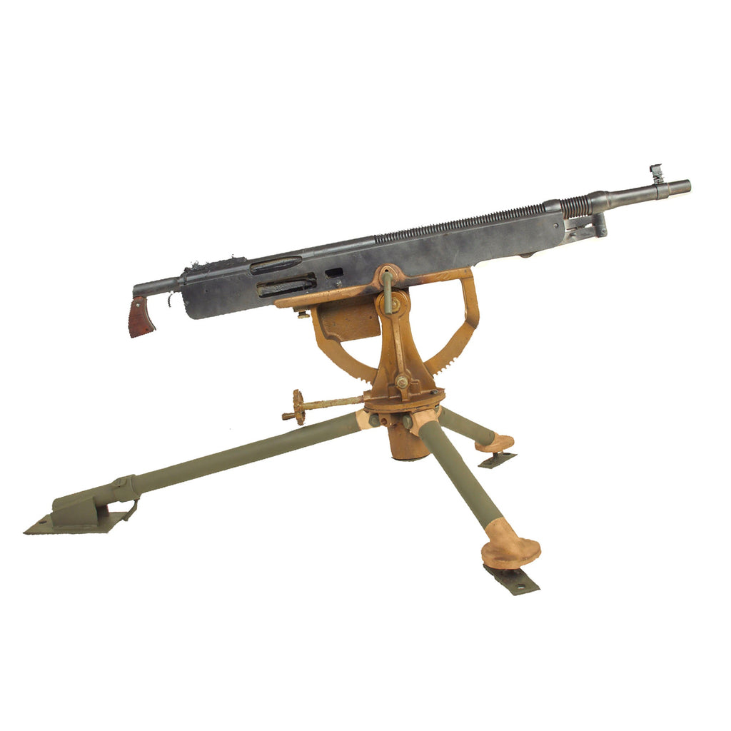 Original U.S. WWI Marlin Colt M1895/14 Potato Digger Display Gun with Tripod - Serial No. 2510 Original Items