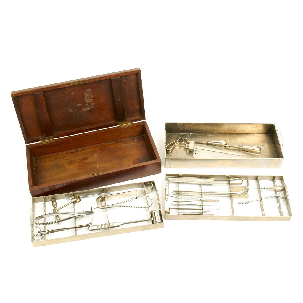 Original British 2nd Boer War Wood Cased Surgical Set of Thomas Crean, V.C. ILH - Dated 1899 Original Items