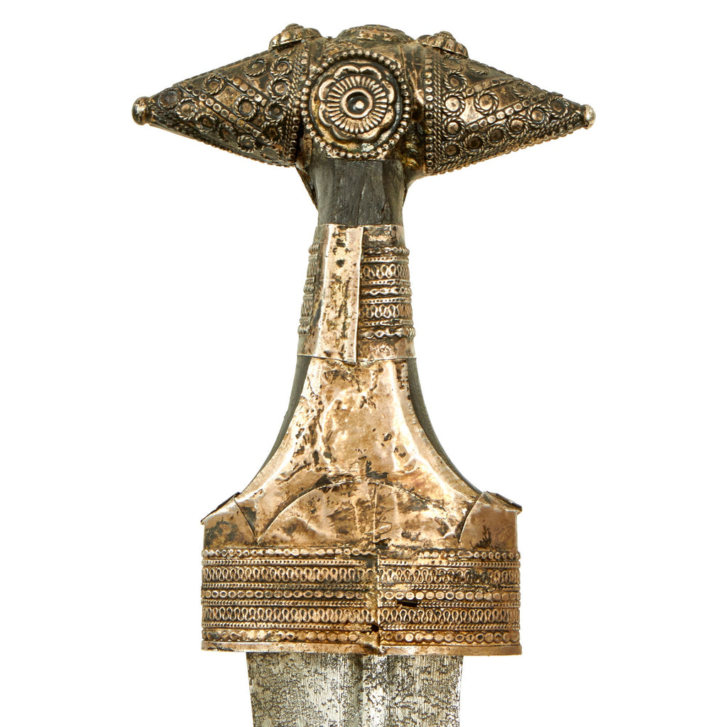 Original 19th Century Arabian Jambiya Dagger with Heavily Silver Decor ...