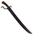 Original Philippines 19th/20th Century Damascus Steel Talibong Sword and Scabbard Original Items
