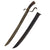 Original Philippines 19th/20th Century Damascus Steel Talibong Sword and Scabbard Original Items