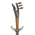 Original Philippines Late 19th Century to Early 20th Century Kampilan Single Edged Sword and Scabbard Original Items
