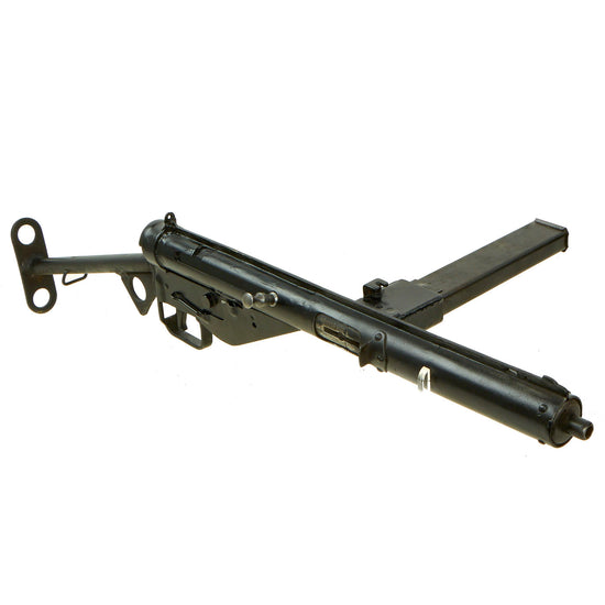 Original British WWII Sten MkIII Display Submachine Gun with Magazine Original Items