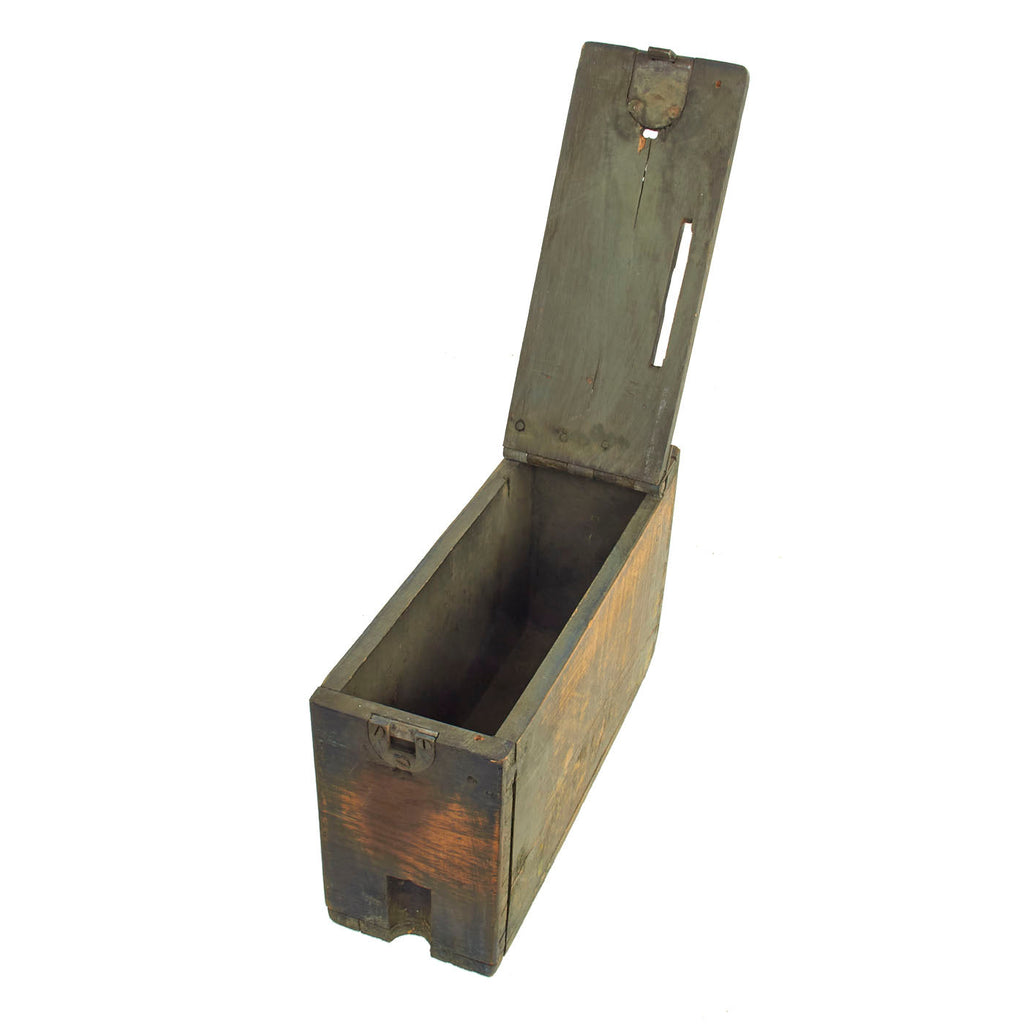 Gun Powder Box U.S. WWi WWII Browning M1917 MG Wood Ammunition Box – International ...