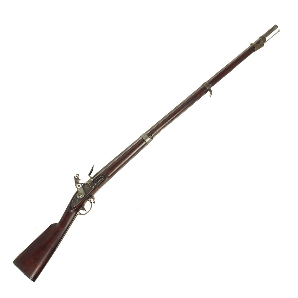 Original U.S. Springfield Model 1812 Type II Flintlock Musket by Springfield Armory with Stud Barrel Band Retainers - dated 1815 Original Items