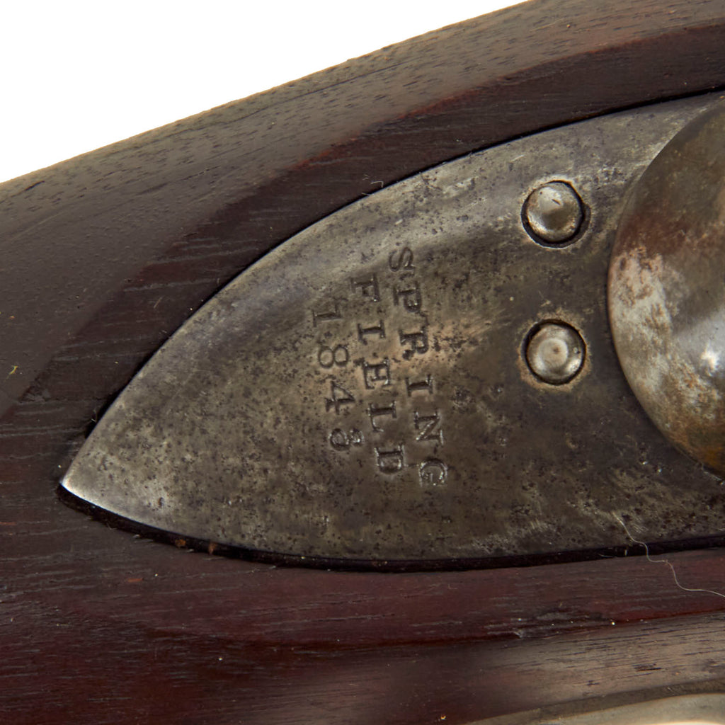 1843 Springfield Lock Original U.S. Springfield Model 1840 Flintlock Musket by Springfield A ...