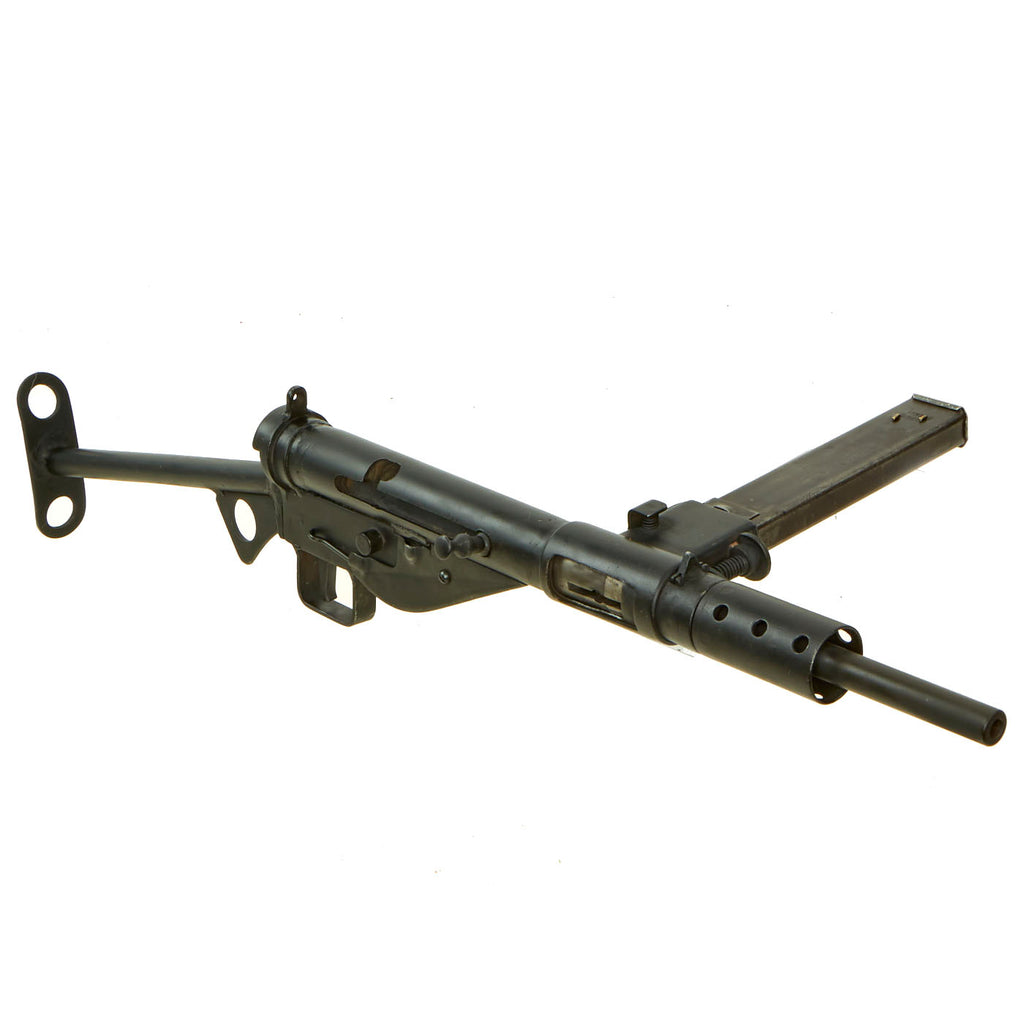 Original British WWII Sten MkII Display Submachine Gun with "T" Butt Stock & Magazine - Serial B 96443 Original Items