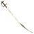 Original Indian 19th Century Tulwar Battle Sword with Worn Gold Inlaid Hilt - Circa 1800 Original Items