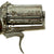 Original French 7mm Pinfire Engraved Pocket Pepperbox Revolver in Leather Case Named to Miss Bessie Colvin of El Paso, Texas - circa 1875-1885 Original Items