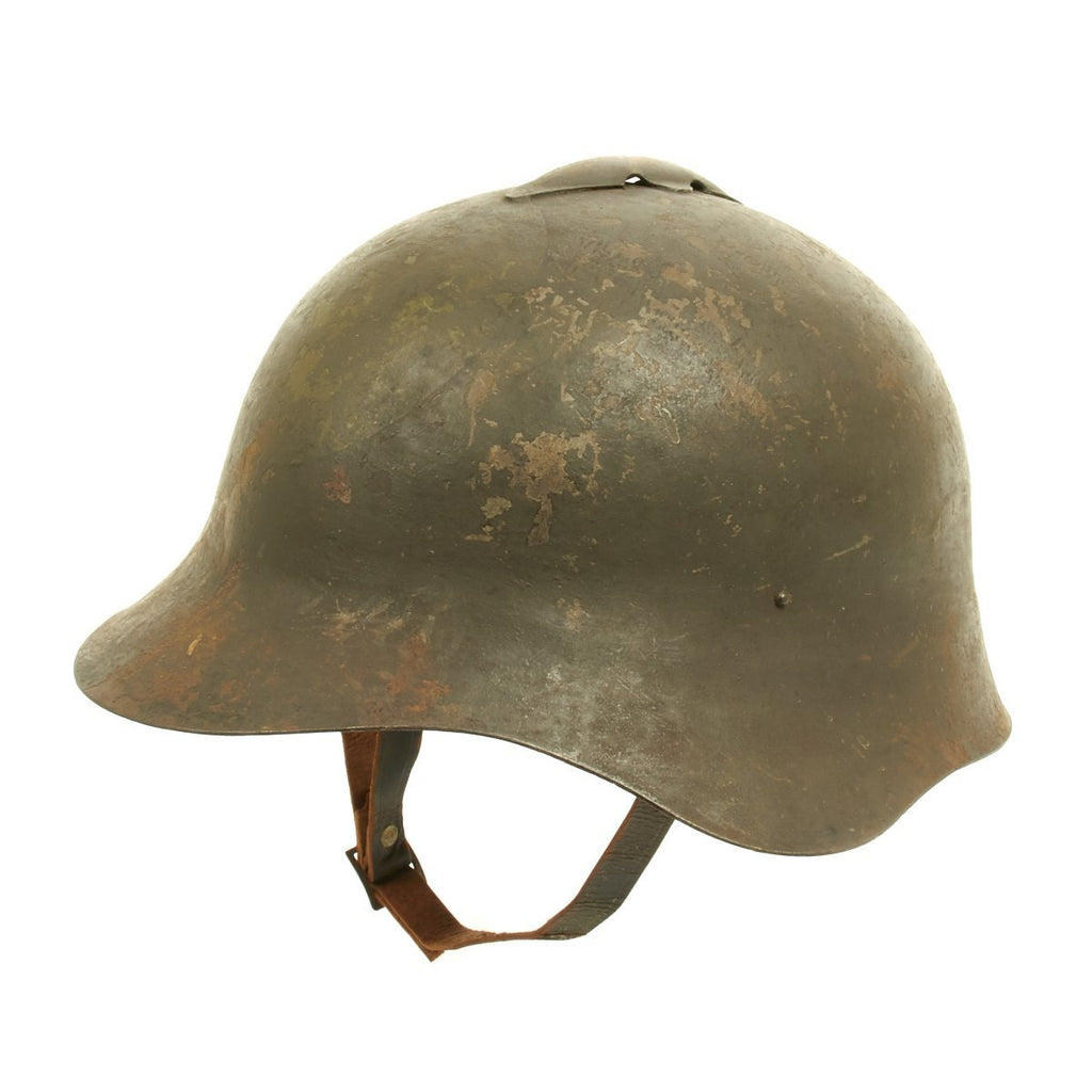 Original WWII Russian M36 Soviet SSh-36 Steel Combat Helmet with Complete Liner Original Items