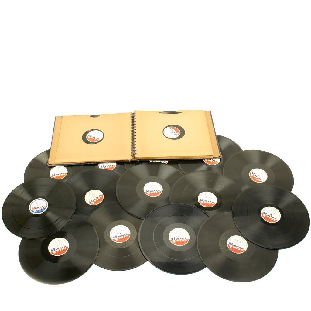 Original U.S. WWII V-Disc 12 Inch Vinyl 78s Collection - 26 Records Original Items