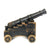 Original British Georgian Era Small Iron Naval Cannon with Wheeled Wood Carriage c.1800 Original Items