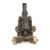Original British Georgian Era Small Iron Naval Cannon with Wheeled Wood Carriage c.1800 Original Items